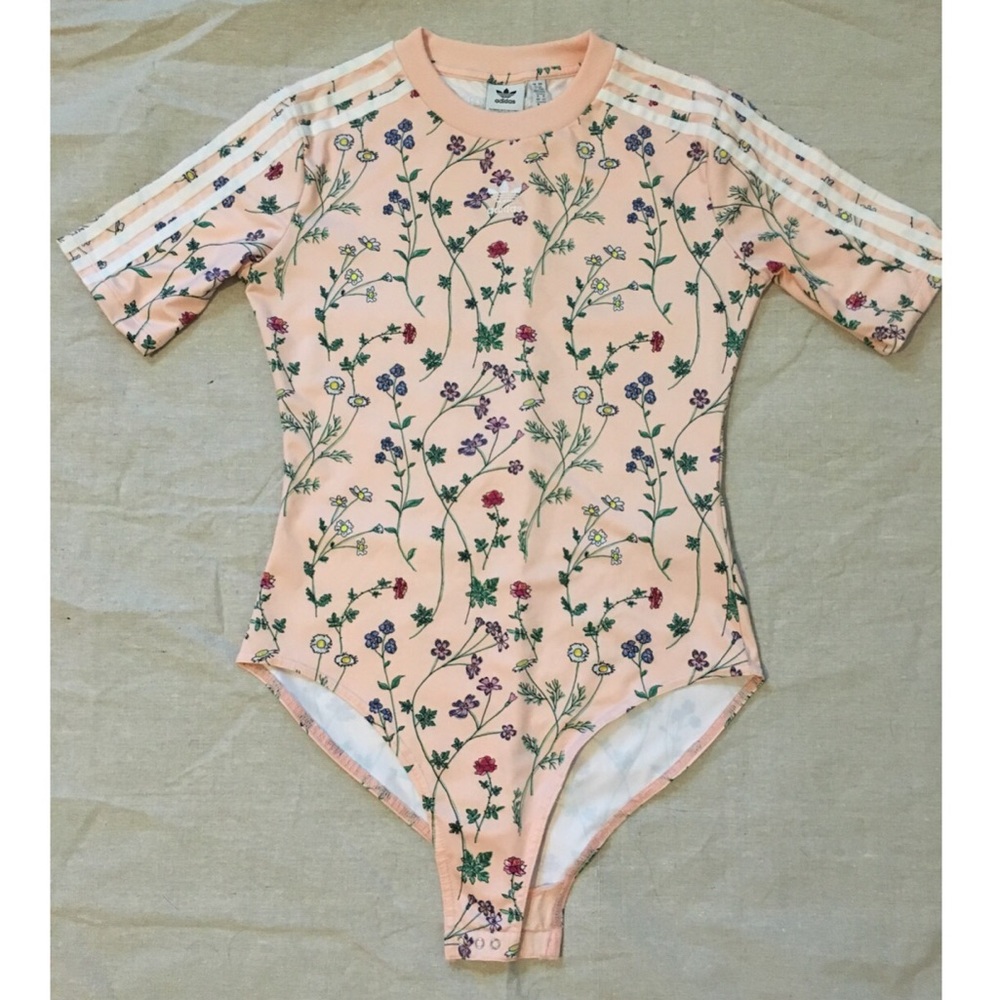 Adidas Originals Floral Print Bodysuit